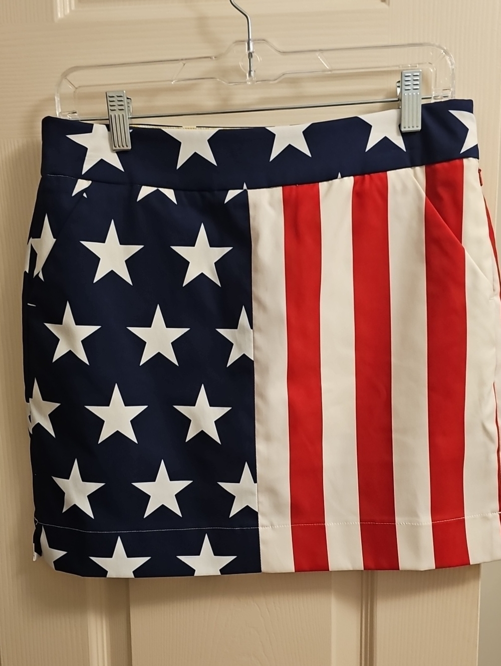 American Flag Print Women’s Skort - Red, White & Blue